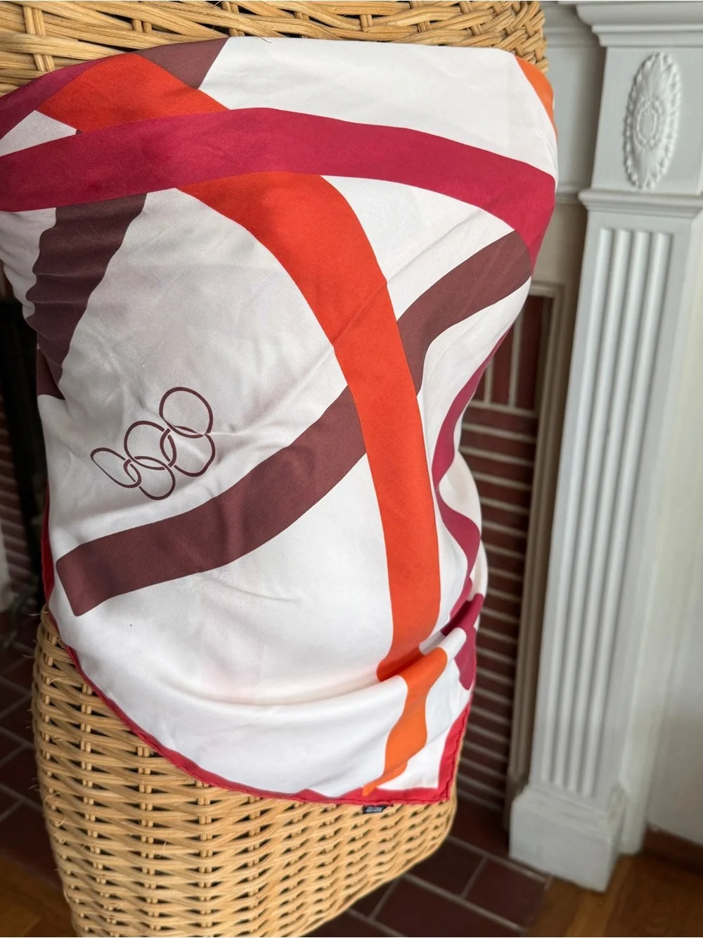 Vintage silk Olympics world games scarf